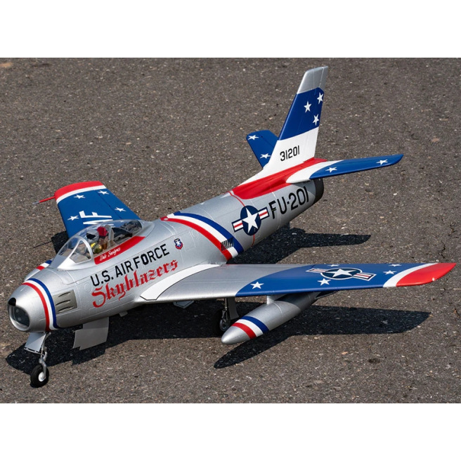 Jet 80mm EDF F-86 "Skyblazer" & "The Hulf" 1/10 PNP kit de FMS