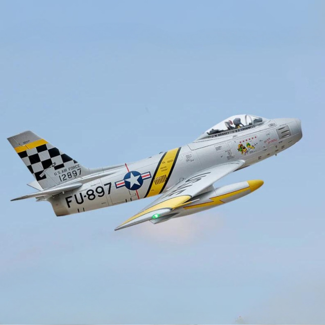 Jet 80mm EDF F-86 "Skyblazer" & "The Hulf" 1/10 PNP kit de FMS