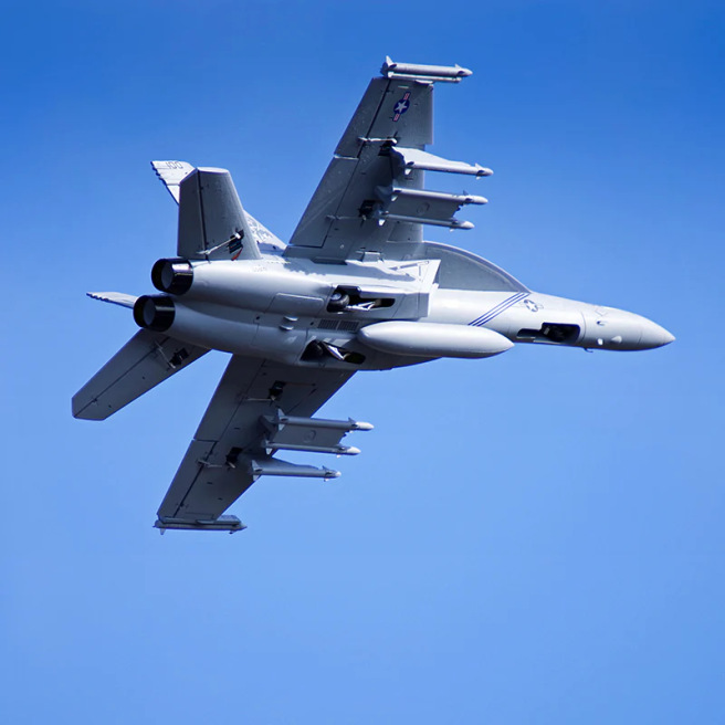 Jet 70mm EDF F/A-18F Super hornet 1/7 PNP Gris kit w/ reflex system de RocHobby