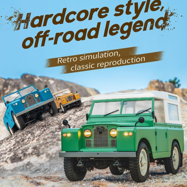 Crawler Land Rover Series II scaler 1/12 Vert RTR de FMS