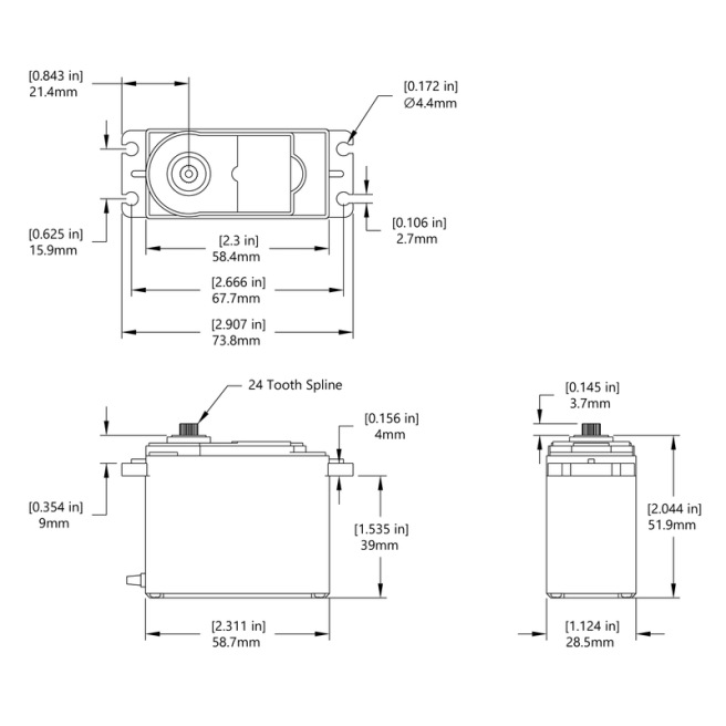 Servo de treuil HS-785HB - Hitec