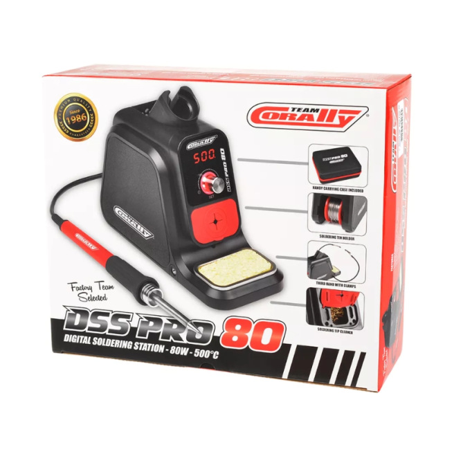 Station de soudage numérique DSS PRO 80 -  80W  500°C - EURO 230V  -Team Corally