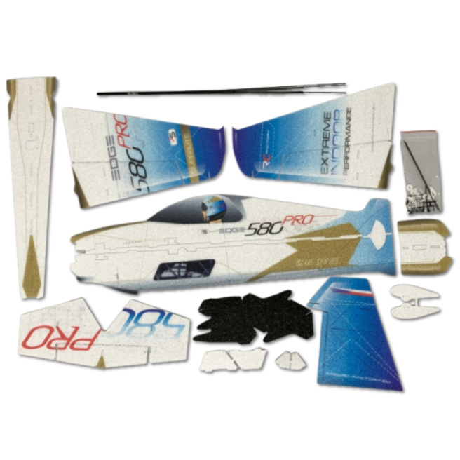 Avion indoor Edge 580 PRO Rouge / Bleu de RC Factory