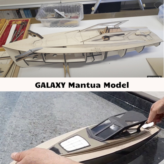 Bateau yacht Galaxy de Mantua Model Bateau yacht Galaxy de Mantua Model