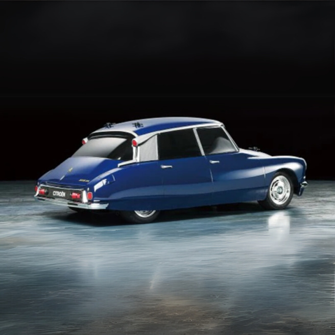 Voiture Citroën DS MB01 kit prépeint bleu 1/10 de Tamiya Voiture Citroën DS MB01 kit prépeint bleu 1/10 de Tamiya