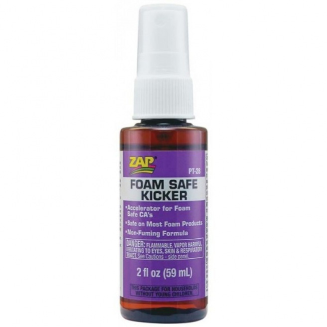 Accélérateur de colles cyanoacrylate en spray - Foam Safe Kicker de ZAP