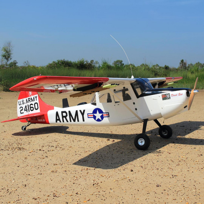 Avion Cessna Bird Dog Giant Scale « DeadEye » 70-125cc 310cm ARF de Seagull Models
