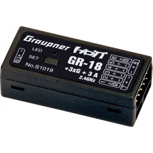 Récepteur Graupner GR-18 + 3XG + 3A HoTT - 2.4 GHz