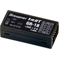 Récepteur Graupner GR-18 + 3XG + 3A HoTT - 2.4 GHz Récepteur Graupner GR-18 + 3XG + 3A HoTT - 2.4 GHz
