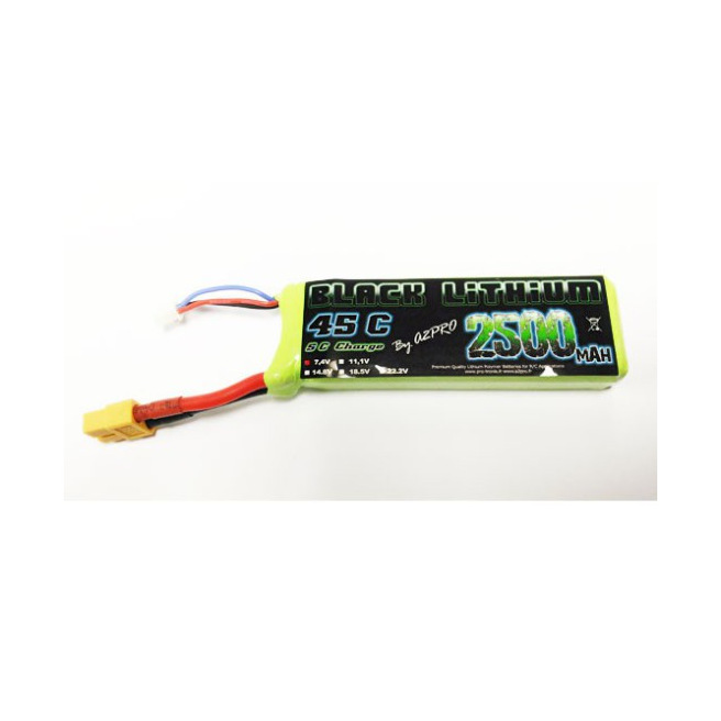 Batterie LiPo 3S 2200mAh 45C XT60 - Black Lithium
