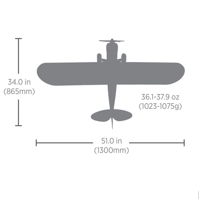 Avion Carbon Cub S 2 1.3m Cleetus McFarland RTF Basic - HobbyZone Avion Carbon Cub S 2 1.3m Cleetus McFarland RTF Basic - HobbyZone
