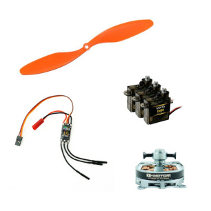 Set de propulsion et servos pour Clik 25 - RC Factory