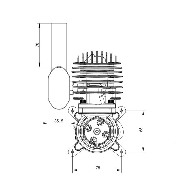 Série de moteurs thermiques essence EPHIL 20cc / 38cc / 40cc / 60cc / 76cc