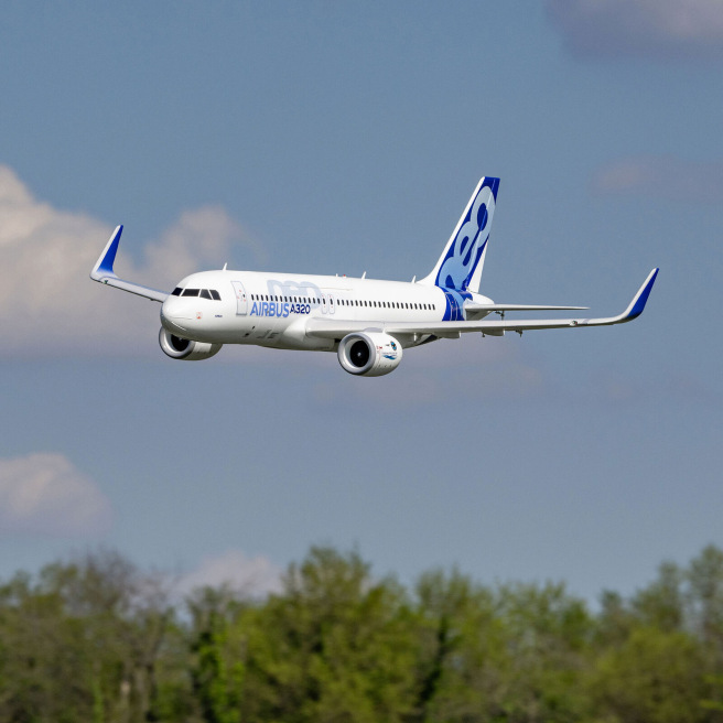 Avion Airbus A320neo Twin 64mm EDF BNF Basic avec AS3X+ et SAFE Select E-Flite