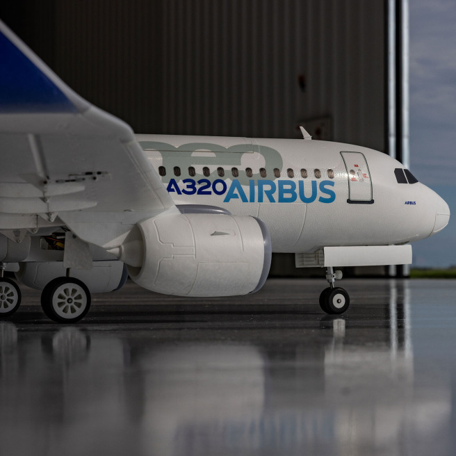 Avion Airbus A320neo Twin 64mm EDF BNF Basic avec AS3X+ et SAFE Select E-Flite