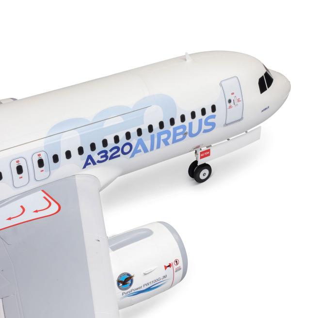 Avion Airbus A320neo Twin 64mm EDF BNF Basic avec AS3X+ et SAFE Select E-Flite