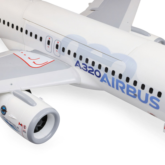 Avion Airbus A320neo Twin 64mm EDF BNF Basic avec AS3X+ et SAFE Select E-Flite