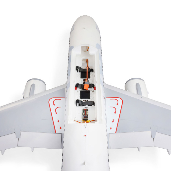 Avion Airbus A320neo Twin 64mm EDF BNF Basic avec AS3X+ et SAFE Select E-Flite