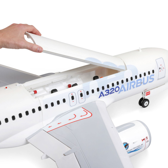 Avion Airbus A320neo Twin 64mm EDF BNF Basic avec AS3X+ et SAFE Select E-Flite