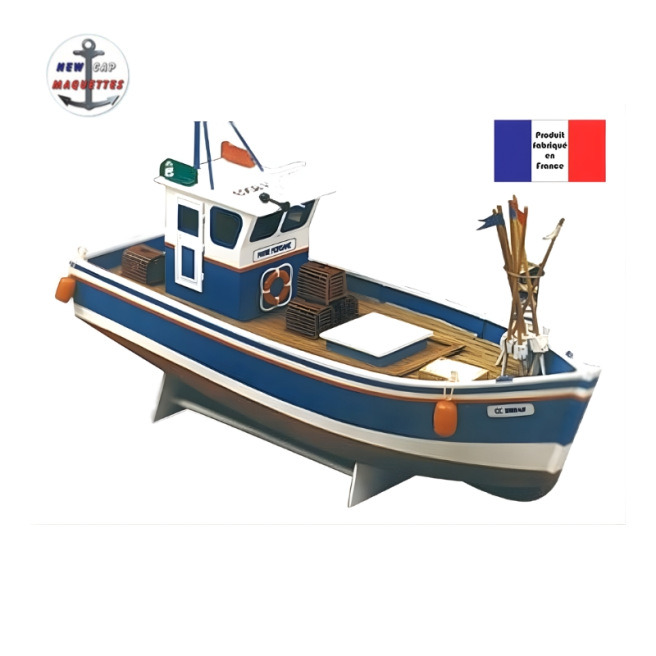 Bateau de pêche breton type caseyeur Marie‑Morgane de New Cap Maquette