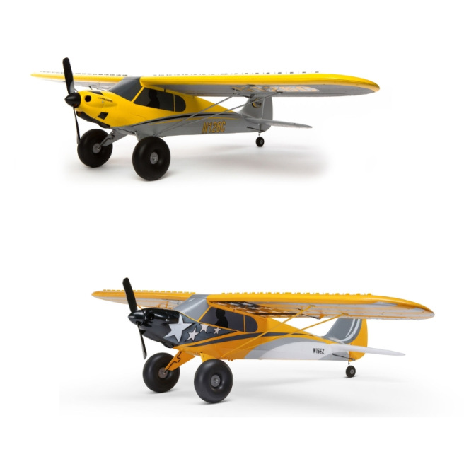 Avion Carbon Cub S 2 1.3m RTF Basic - HobbyZone | En haut : déco classique / En bas : déco Cleetus McFarland