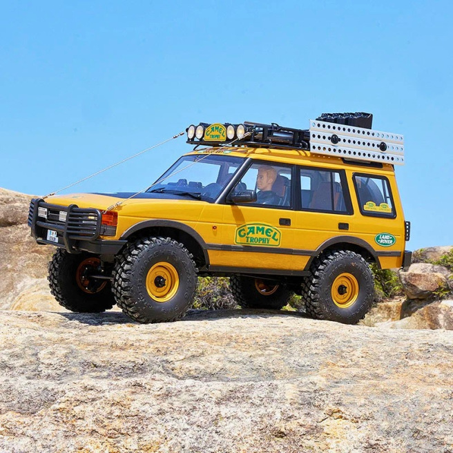 Crawler Land Rover Discovery Series I FCX10 1/10 RS ARTR jaune de FMS