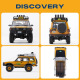 Crawler Land Rover Discovery Series I FCX10 1/10 RS ARTR jaune de FMS