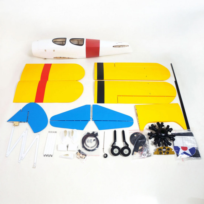 Avion RC PT-17 Stearman 1,6 m ARF biplan bois – 20cc ou électrique – DW Hobby