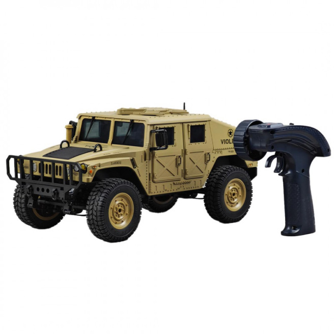 Voiture Hummer 1/16 RTR jaune sable ou vert armée avec éclairage LED – Scientific MHD