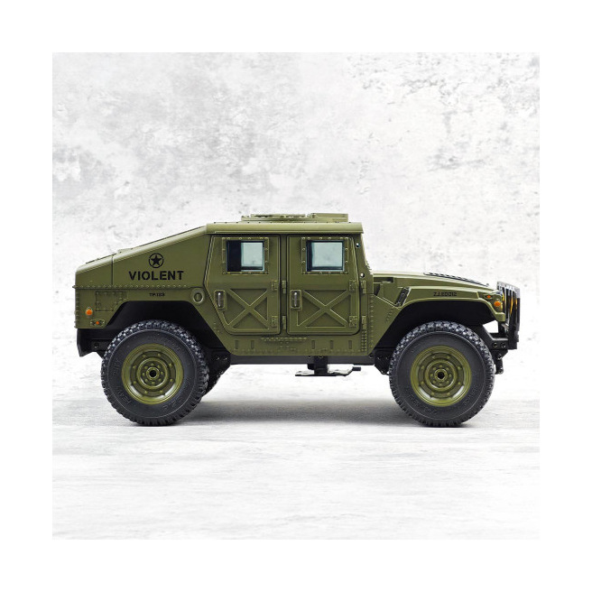 Voiture Hummer 1/16 RTR jaune sable ou vert armée avec éclairage LED – Scientific MHD