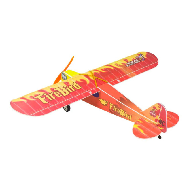 Avion J3 Fire Bird 600 mm kit à construire bois/mousse Dancing Wings Hobby