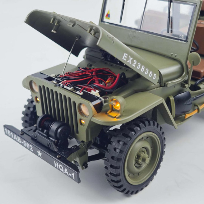 Voiture Jeep Willys 1/14 RTR avec boîte de vitesses de Scientific MHD