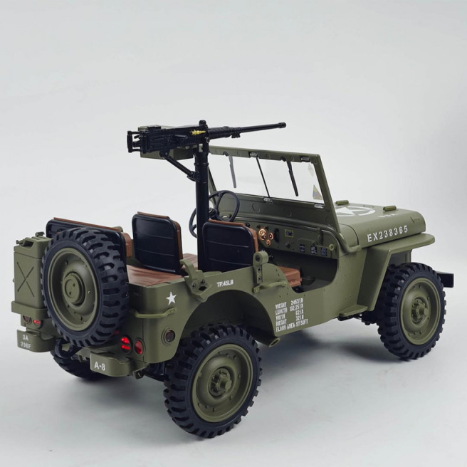 Voiture Jeep Willys 1/14 RTR avec boîte de vitesses de Scientific MHD