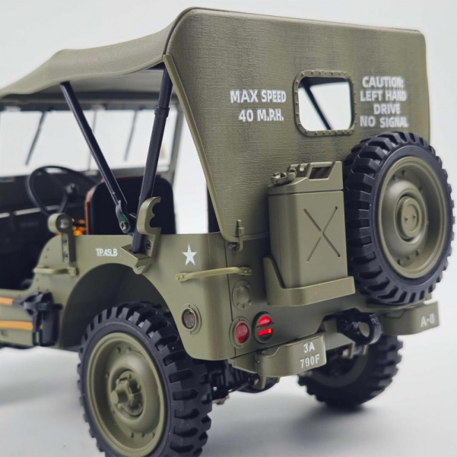 Voiture Jeep Willys 1/14 RTR avec boîte de vitesses de Scientific MHD