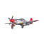 Avion Warbird P-51D Red Tail V8 1450 mm PNP de FMS