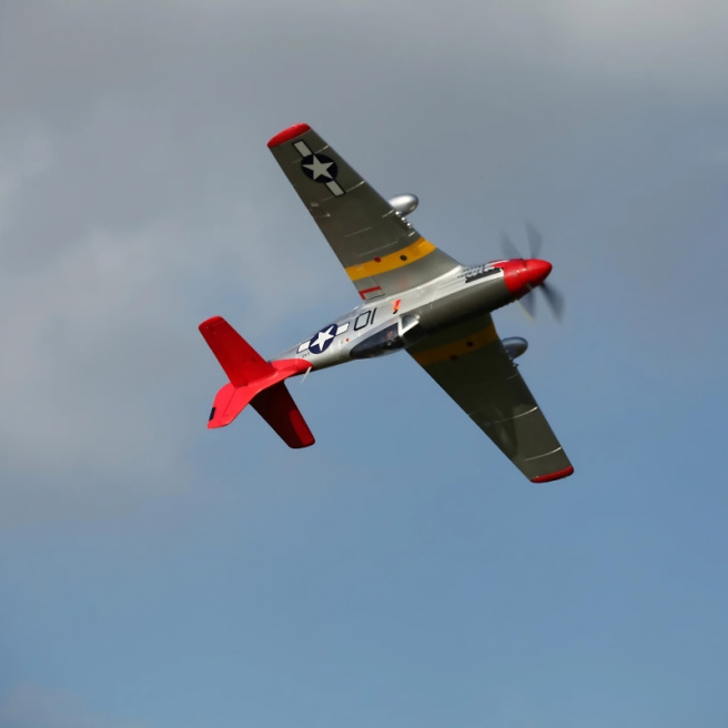 Avion Warbird P-51D Red Tail V8 1450 mm PNP de FMS