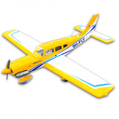Avion de sport Piper Cherokee 1,53 m 10cc ARF Jaune de Seagull Models