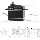 Servo digital KST CM5018WP V6.0 HV 50 kg.cm IP67