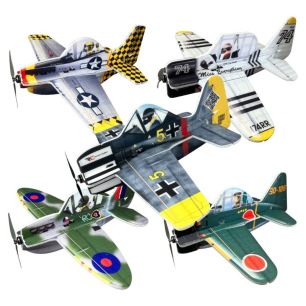 Avions indoor Cartoon Warbirds Mustang P-51 / Texan / Spitfire de RC Factory