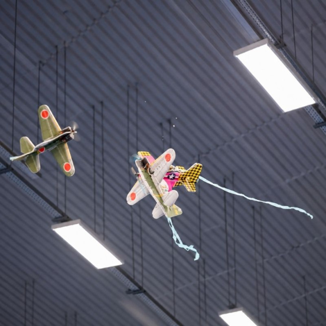 Avions indoor Cartoon Warbirds Mustang P-51 / Texan / Spitfire de RC Factory