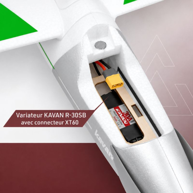 Motoplaneur Alpha V2 1500 mm ARF brushless – Kavan