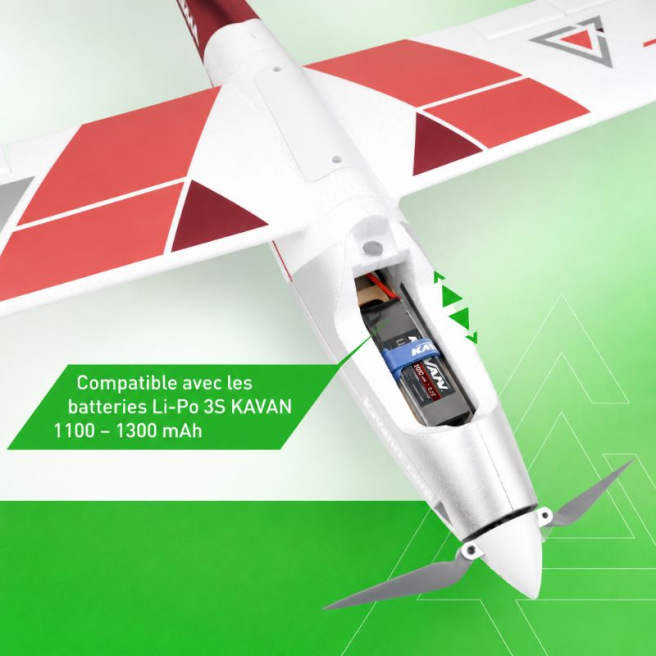 Motoplaneur Alpha V2 1500 mm ARF brushless – Kavan
