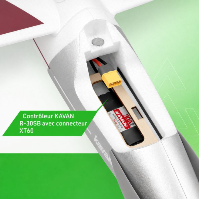 Motoplaneur Alpha V2 1500 mm ARF brushless – Kavan