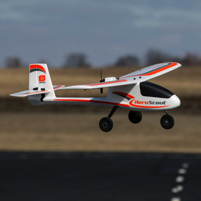 Avion RC HobbyZone AeroScout S 2 1,1 m RTF Basic SAFE + RealFlight