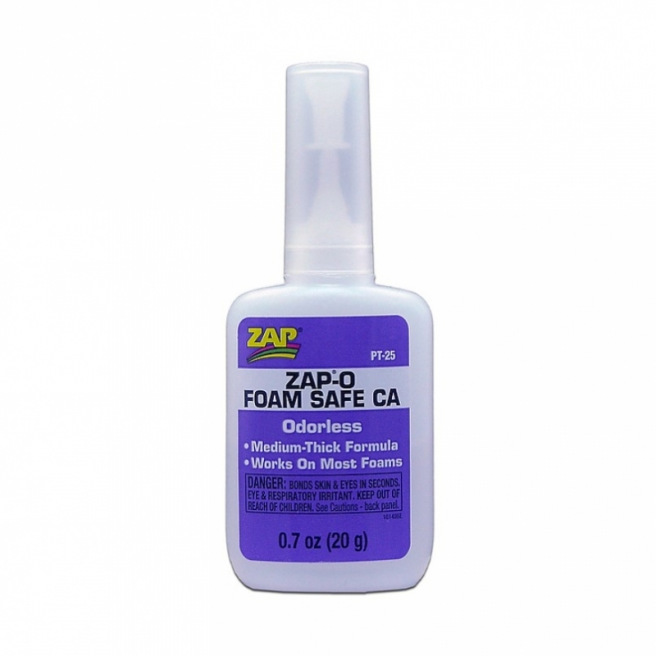 Colle Cyanoacrylate ZAP-O Foam Save spéciale polystyrène