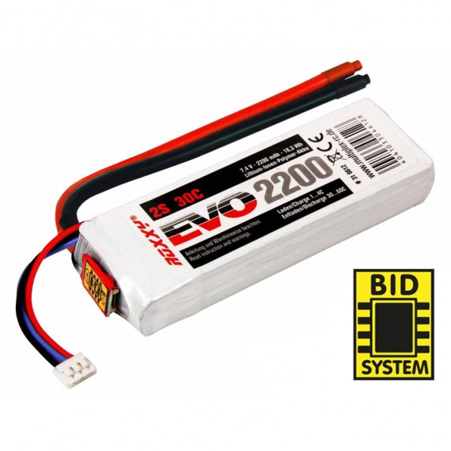 Batteries LiPo EVO de 2 à 6S - 30C - 350 à 5000mAh - ROXXY
