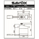 Servo Micro Savox SH-0255MG - Digital - Pignons Métal