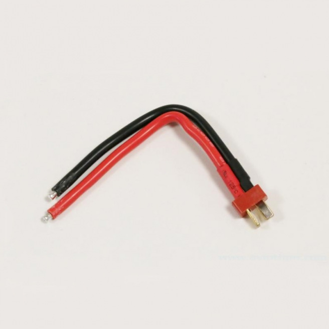 Câble Adaptateur T Mâle Vers JST Mâle - 10 Cm - Pour Modèles RC Voiture, Avion, Bateau - Fil Silicone Souple