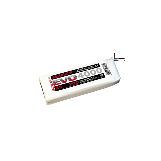 Batteries LiPo EVO de 2 à 6S - 30C - 350 à 5000mAh - ROXXY