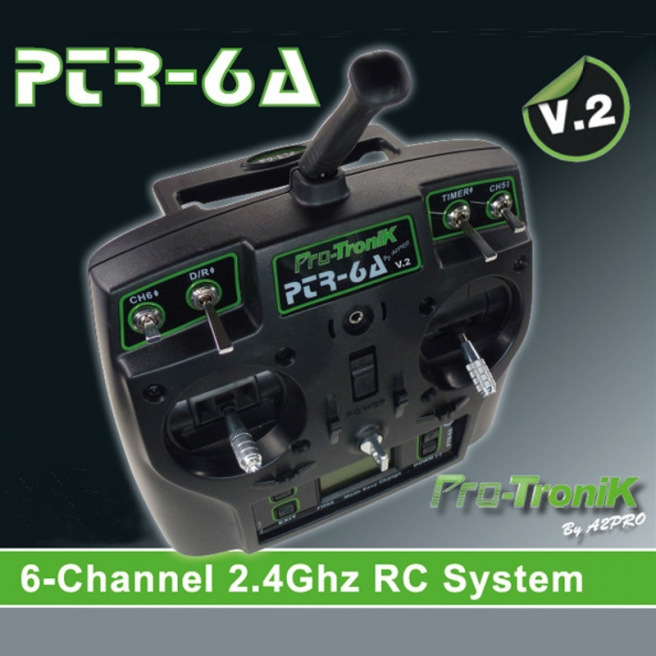 Radio PTR-6A V2 6 voies Pro-Tronik avec accu et récepteur ?